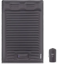 TOBTOS Double Sleeping Pad for Camping, Extra Thick 6" Camping Full, D-grey 