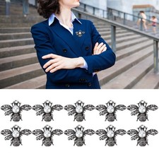 10pcs Bee Pins Cute Decorative Accessories For Clothing And Bags Premium