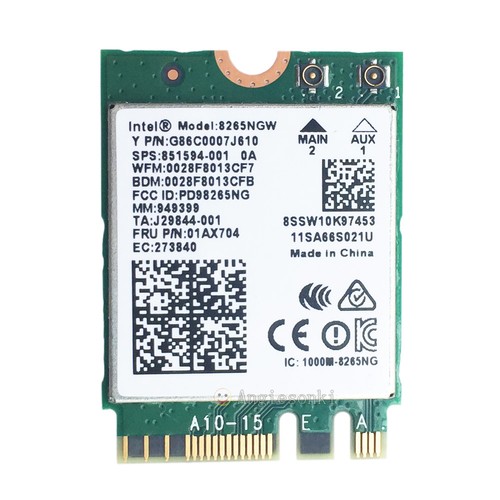 Intel Wireless-AC 8265 NGFF Dual Band 802.11ac MU-MIMO WiFi Card+ Bluetooth 4.2 - 第 7/9 張圖片