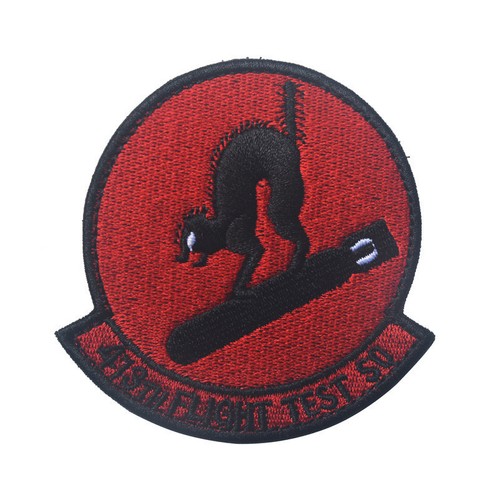 US Air Force Black Ops 413th Flight Test SO Squadron Bombcats Hook Patch Badge - Picture 2 of 4