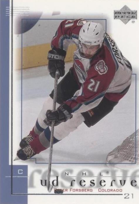 2000-01 Upper Deck Reserve - Peter Forsberg #23 - 1 of 1