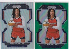 2022 Panini WNBA Prizm Silver and Green Refractors #79 Alysha Clark