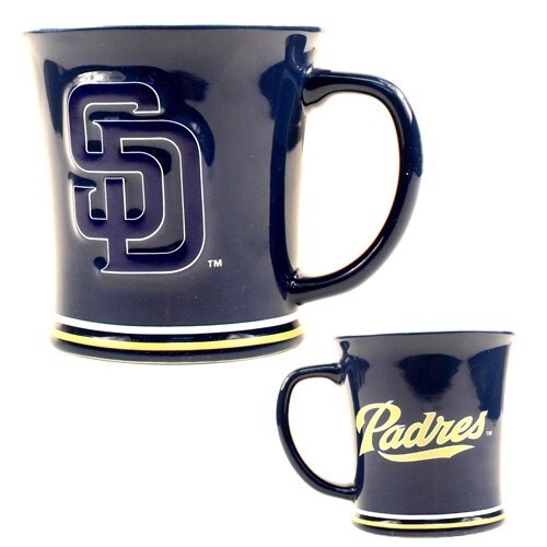 San Diego Padres Coffee Cup 15oz Sculpted Memory Company Mug MLB Official Merch - Picture 1 of 5