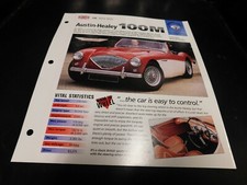 1953-1956 Austin Healey 100m Spec Sheet Brochure Photo Poster 54 55