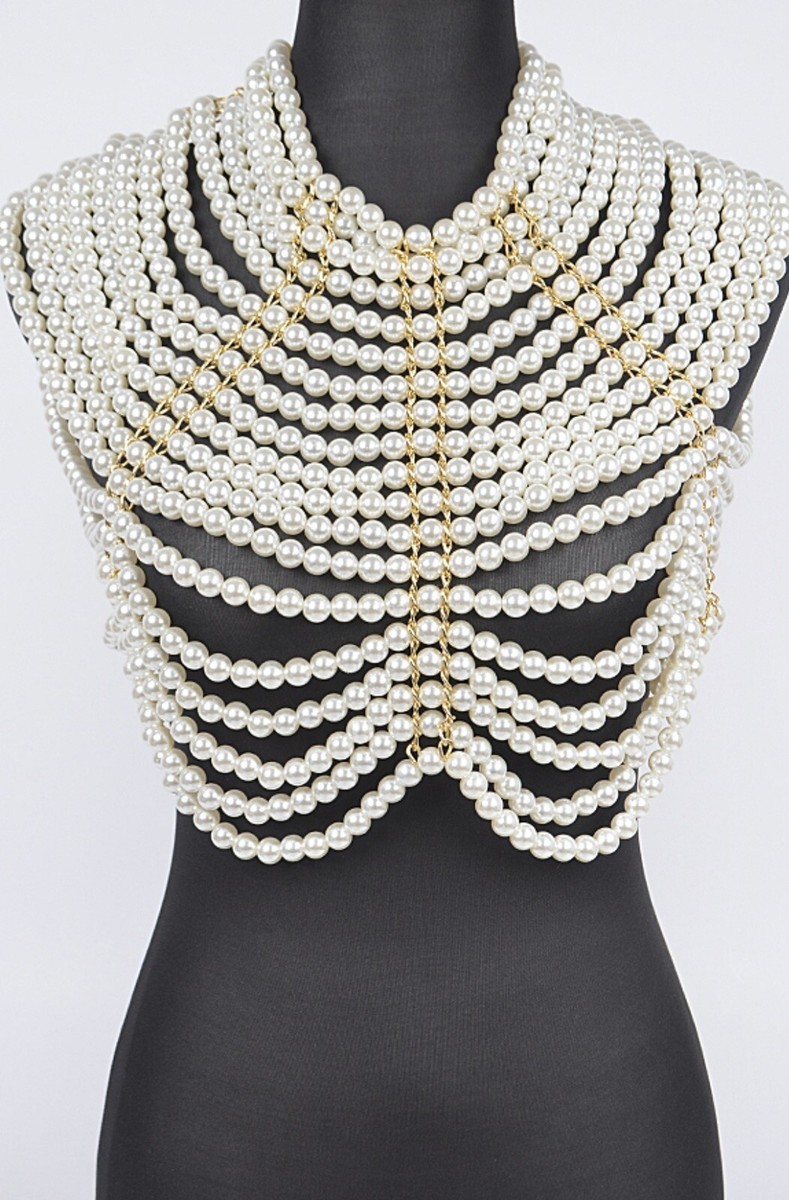 アクセサリー Perfume Closet Pearl Chain Harness Perfume Closet Pearl Chain Harness レディース