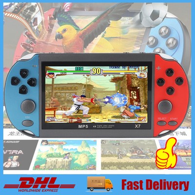 X7 Handheld Spielkonsole MP4 Kinder 4.3'' Video Retro Game Consoles für Kinder
