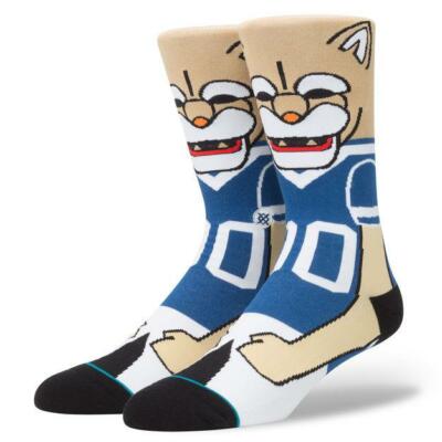 Stance Colorful COSMO the Cougar College Mascot BYU Crew Socks Men's 6-8.5 NWT