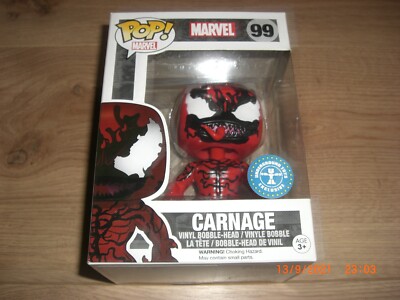Carnage Marvel Vinyl Wackelkopf Funko Pop Nr. 99 Underground Toys Exclusive