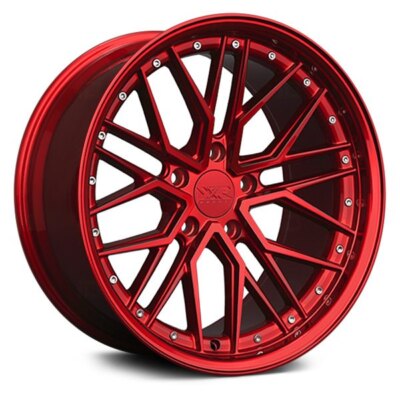 18x10 +25 XXR 571 5x114.3 Candy Red Wheels (Set of 4)