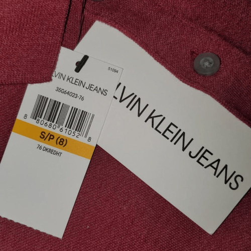 Calvin klein jeans Boy's Red Short Sleeve Comfort T Shirt Size Small 8 - Picture 4 of 5