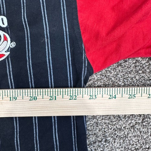 Vintage 90s NBA Chicago Bulls Starter Baseball Pinstripe Jersey Men's Large - Bild 15 von 15