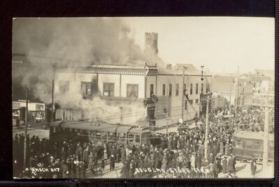 Douglas Store fire Canada Historic Old Photo