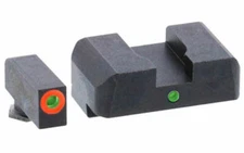 AmeriGlo Pro I-Dot Front -Rear Sight For Glock 20/21 Green/Orange GL-203