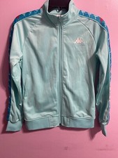 Kappa Turquoise Women's Jacket Medium Polyester Zipper Pockets (r10)