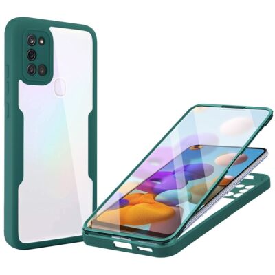 Handyhülle Schutz Case für Samsung Galaxy A21s Full Cover Tasche Etuis Bumper