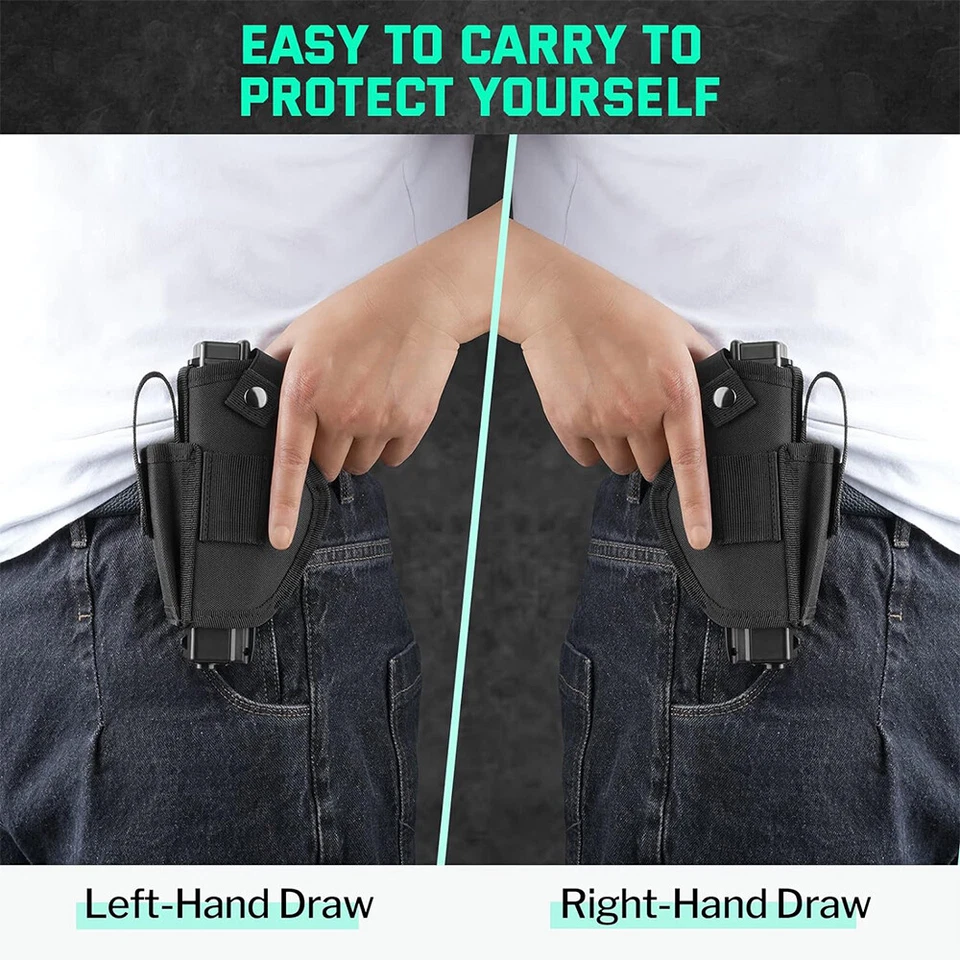Concealed Carry Gun Holster Tactical Left/Right Hand Pistol IWB OWB Universal - Image 3 of 4