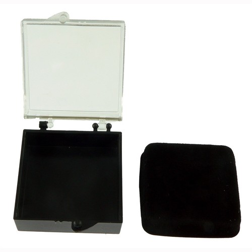 Blank Plastic Lapel Pin Presentation Display Case Hinged Arcrylic Box 4 Sizes - Picture 4 of 15