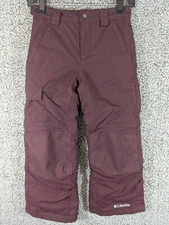 Columbia Bugaboo Ski Snow Boarding Pants Omni-Tech Youth Boys Girls Burgundy S 8