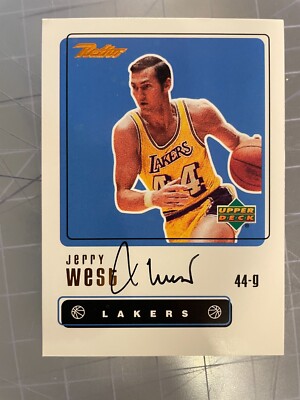その他 Jerry West Auto upper deck 1999 UPPER DECK RETRO JERRY WEST LOS ANGELES LAKERS SIGNED