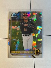 Nick Gonzalez 2022 Bowman Chrome Prospect Atomic Refractor BCP-77 Pirates