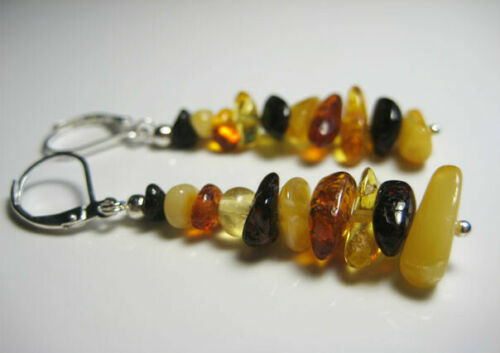 GENUINE AMBER EARRINGS - Bild 1 von 1