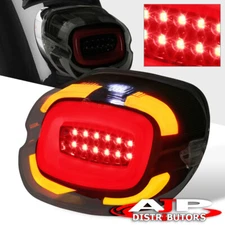 For Harley Softail Sportster Top Tag LED Brake Signal Tail Light Lamp Dark Smoke