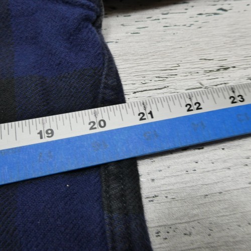 Filson Flannel Shirt Mens Small Blue Plaid Heavy Cotton Button Up Guide - Bild 6 von 7