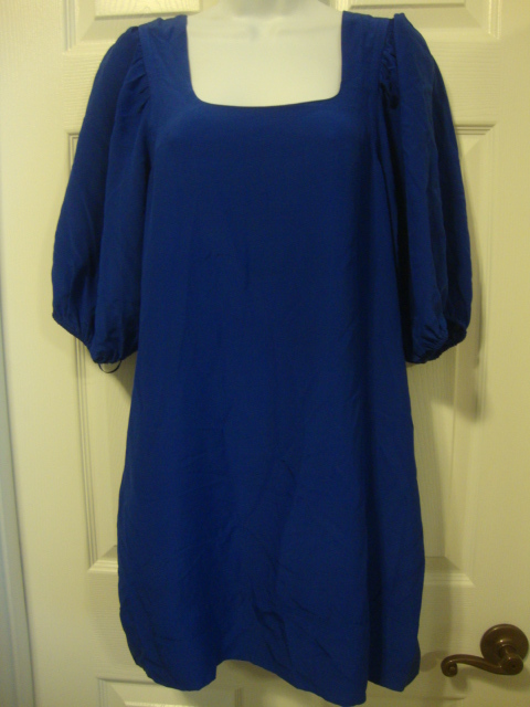Women's EXPRESS blue silk dress, S