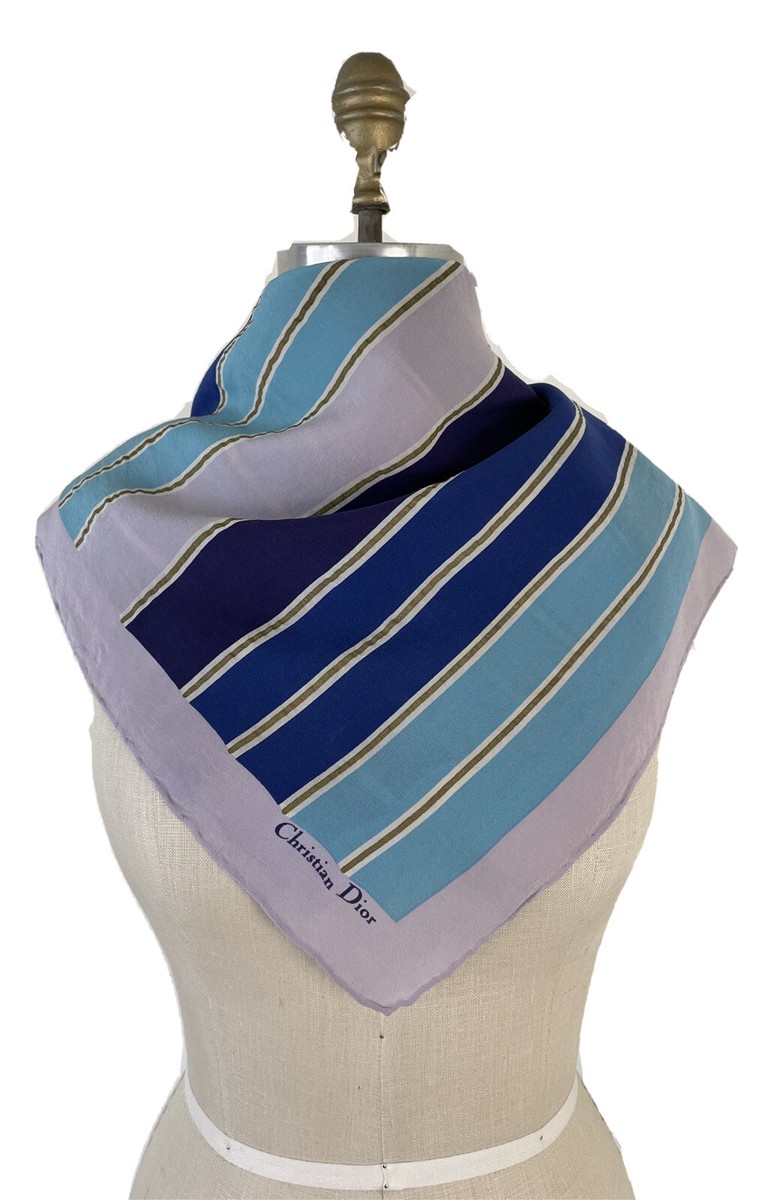 Diorスカーフ　ヴィンテージ Christian Diorクリスチャン・ディオール シルク スカーフ