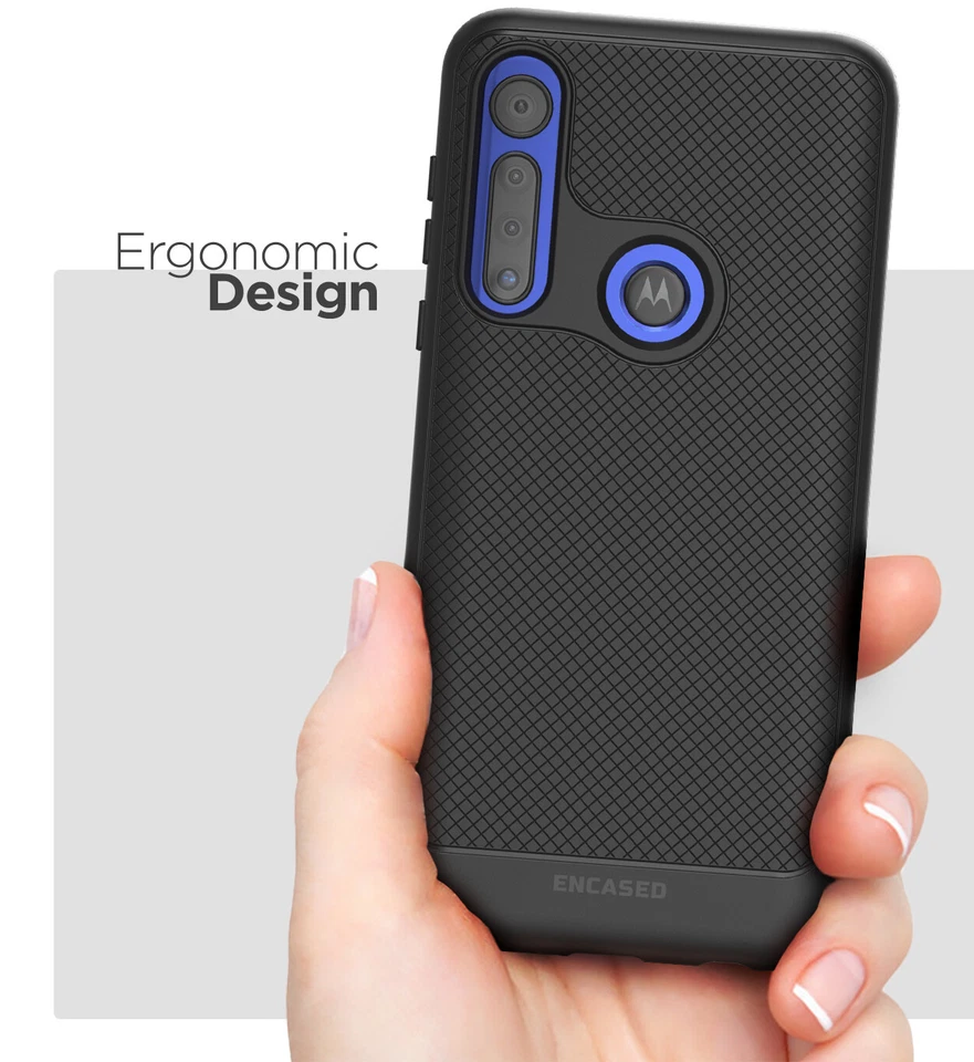 Funda Moto G Power (Thin Armor) Slim Fit Flexible Grip Cover (Negro) Foto 3 de 4
