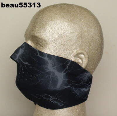 ''NEW'' LIGHTNING BOLT DUCK HUNTING SKI HALF FACE MASK GREAT FOR YOUR HARLEY RIDE