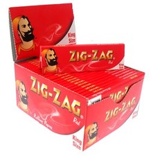 Zig Zag Red Slim King Size Cigarette Rolling  Paper - 1 5 10 25 50 Booklets