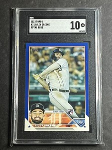 2023 Topps Riley Greene #31 Royal Blue Parallel RC - SGC 10 - Detroit Tigers