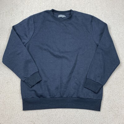 PRIMARK Heather Knit Sweatshirt Men's Size 2XL Black Long