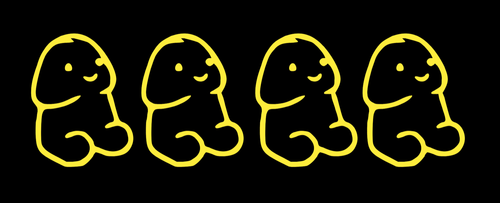 Penis Bumper Sticker (4-pack) - Picture 6 of 18