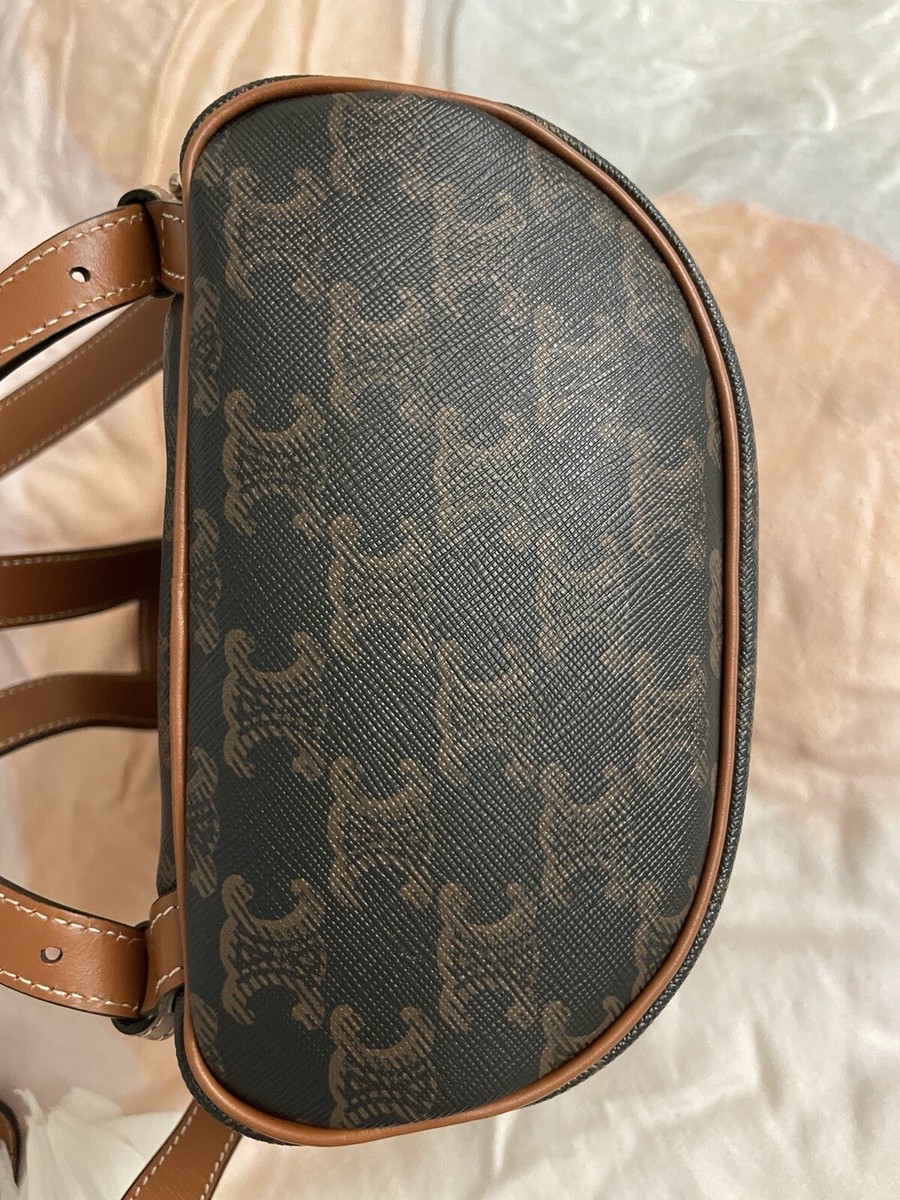 Celine Mini Backpack FOLCO in triomphe Canvas And calfskin
