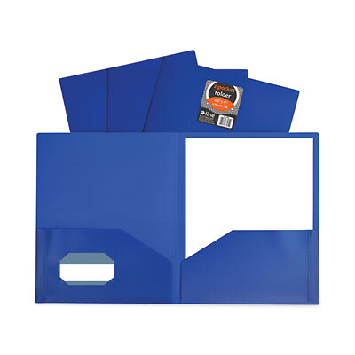 C-Line Products 33955BX Two-pocket Heavyweight Poly Portfolio Folder, 11 X 8.5,