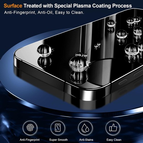 3-Pack HD Tempered Glass Screen Protector for iPhone 15 / iPhone 15 Pro - 第 9/12 張圖片