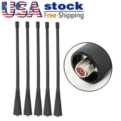 5PCS UHF ATU-16D whip Antenna For EVX534 EVX571 VX451 VX454 VX459 Two Way Radios