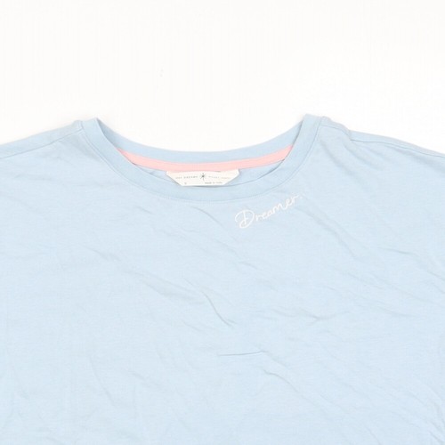 marks an'd Womens Blue Solid Cotton Top Pyjama Top Size S - Dreamer - 第 3/10 張圖片