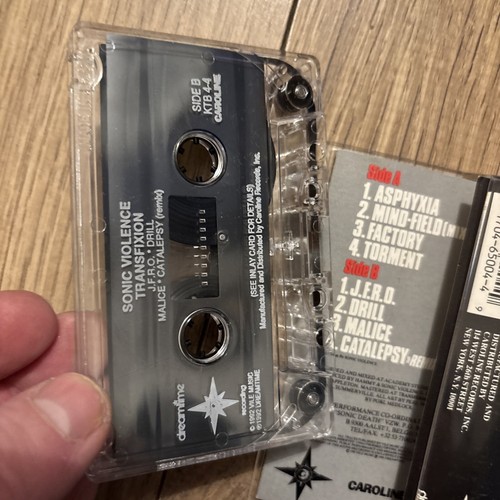 Sonic Violence : Transfixion. 1992 USA Electronic / Industrial Cassette. Rare - Picture 4 of 6