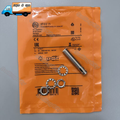For IFM Efector IF0311 IFK2004BAROA/SL/LS-100AK Inductive Proximity Sensor 4mm - Picture 2 of 5