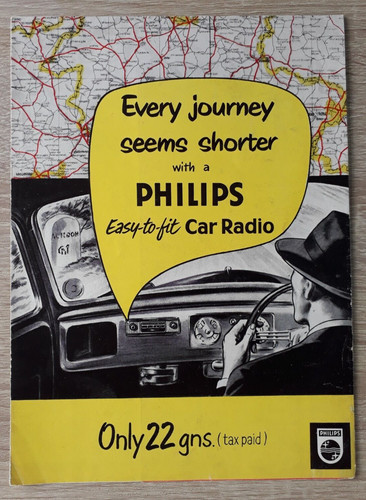 Philips Autoradio Broschüre um 1956