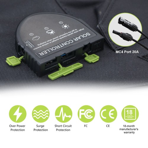 Chargeur solaire ALLPOWERS 60/100/140 W panneau solaire cellule solaire pour camping-cars, camping - Photo 4/8