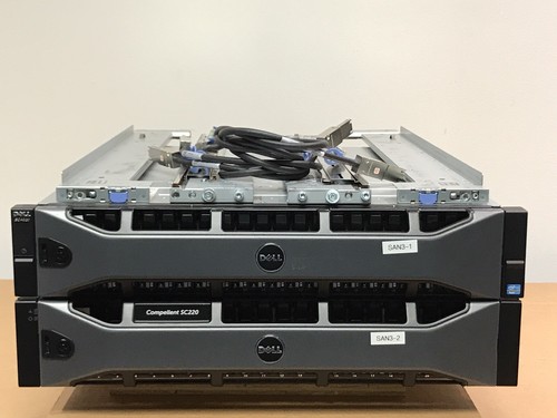 Compellent SC4020 Lizenzierte 48x 480GB 12G SAS SSD All Flash 8Gb FC 23TB SC220
