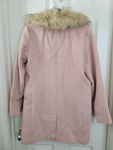 Pavone rosa nuovo con etichetta Topshop donna Monica collo pelliccia sintetica taglia 6 - Foto 2 di 9