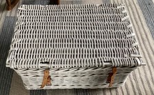large Vintage wicker Laundry basket