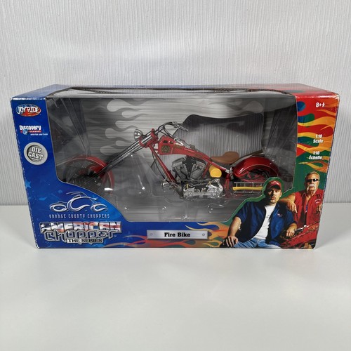 Joyride American Chopper TV Series Fire Bike Motorcycle 1:10 Diecast Model OCC - Picture 1 of 13