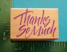 Hero Arts THANKS SO MUCH Rubber Stamp C1310 Saying