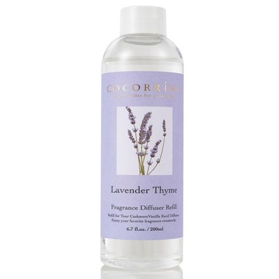 COCORRÍNA Lavender Thyme Reed Diffuser Oil Refill 6.7oz, Soothing Home Fragrance